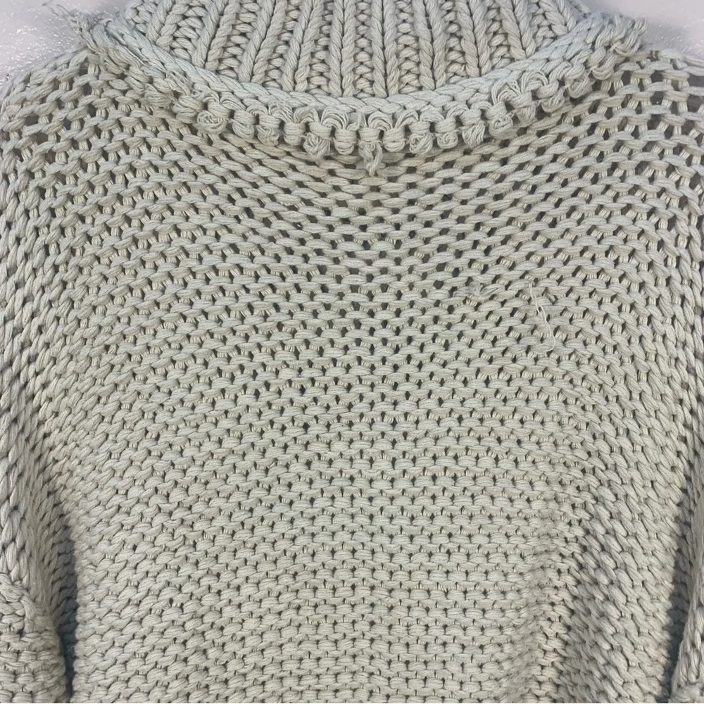 Free People My Only Sunrise Chunky Open Cable Knit Oversized Slouchy Sweater - Picture 16 of 16